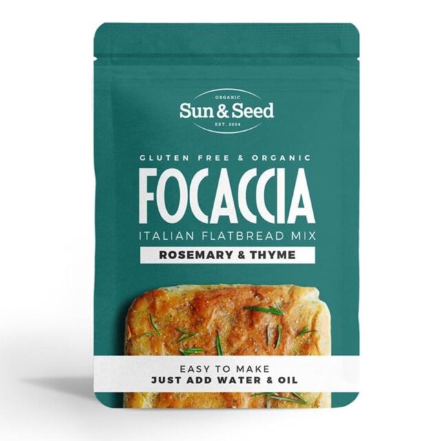 Sun and Seed Organic GF Focaccia Mix Rosemary & Thyme