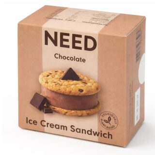 NEED Chocolate & Choc Chip Cookie Ice Cream Sandwich