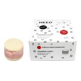 NEED Strawberry & Shortbread Biscuit Mini Ice Cream Sandwiches