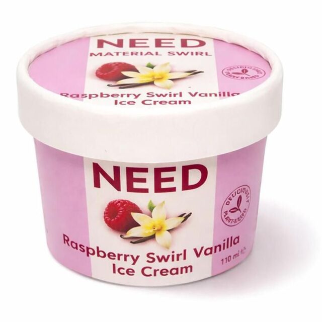 NEED Raspberry Swirl Vanilla Ice Cream 110ml Mini Tub