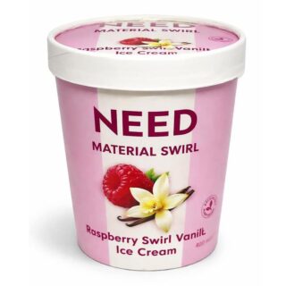 NEED Material Swirl Vanilla & Raspberry Swirl Ice Cream