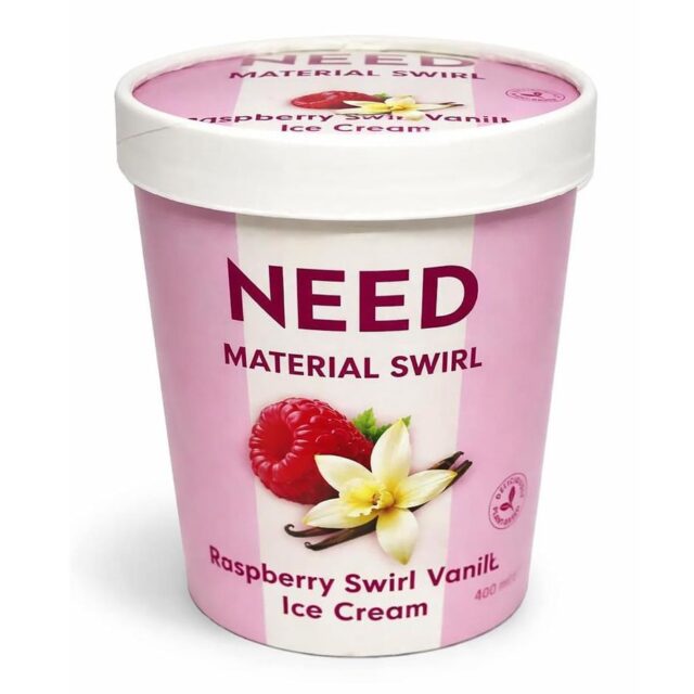 NEED Material Swirl Vanilla & Raspberry Swirl Ice Cream