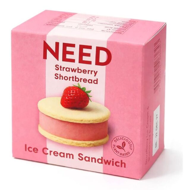 NEED Strawberry & Shortbread Biscuit Ice Cream Sandwich
