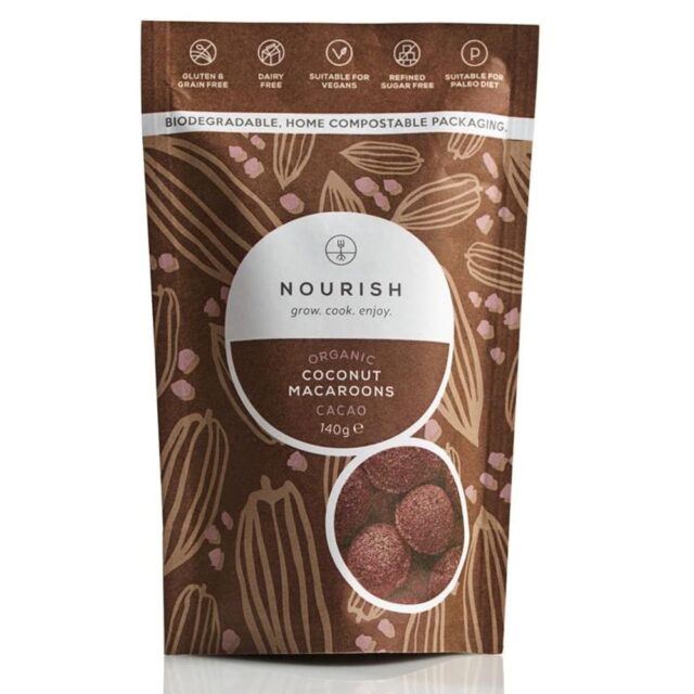 Nourish Grow Cook Enjoy Organic Cacao Macaroons