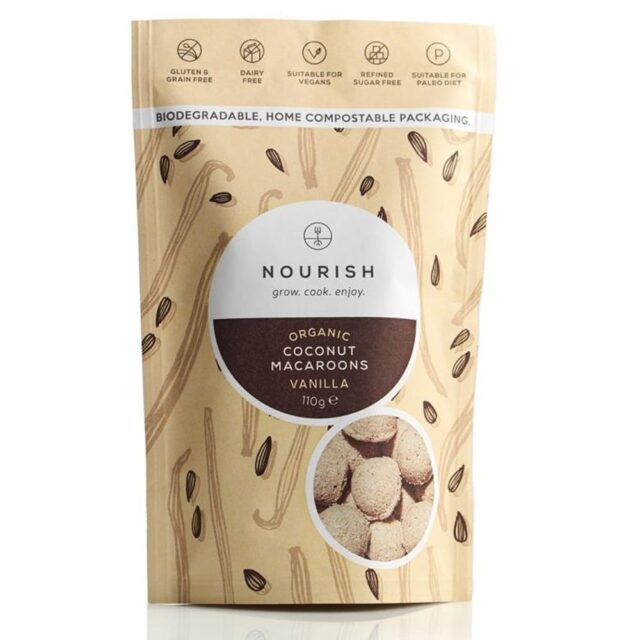 Nourish Grow Cook Enjoy Creamy Organic Vanilla Coconut Macaroons