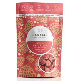 Nourish Grow Cook Enjoy Organic Raspberry Mini Coconut Macaroons