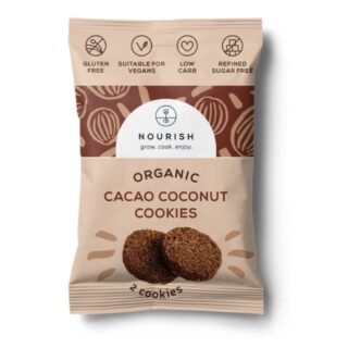 Nourish Grow Cook Enjoy Organic Cacao Coconut Cookies