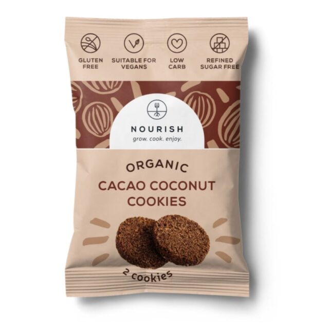 Nourish Grow Cook Enjoy Organic Cacao Coconut Cookies