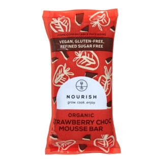 Nourish Grow Cook Enjoy Organic Strawberry Chocolate Mousse Bar