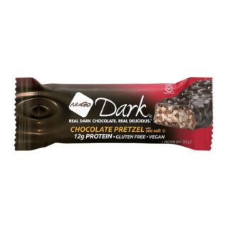 NuGo Vegan Dark Chocolate Pretzel High Protein Snack Bar