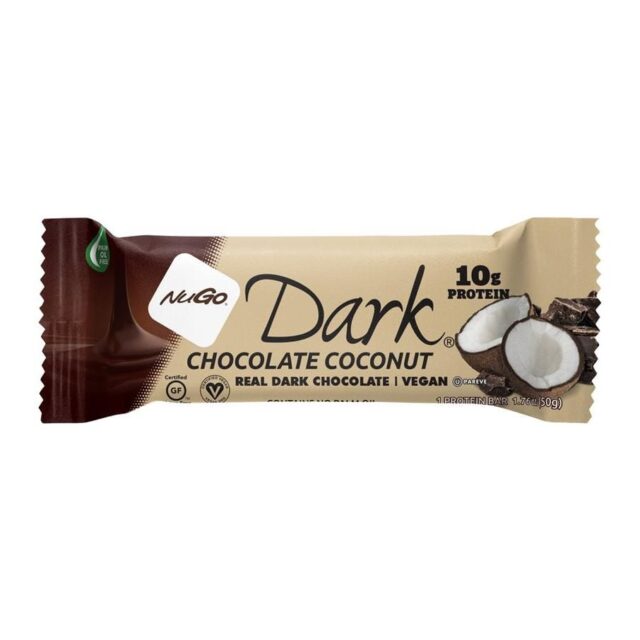 NuGo Vegan Dark Chocolate Coconut High Protein Snack Bar