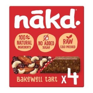 Nakd Bakewell Tart 4x35g Bar Multi-Pack