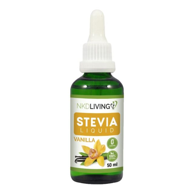 NKD Living 100% Natural Stevia Liquid Vanilla Sweetener
