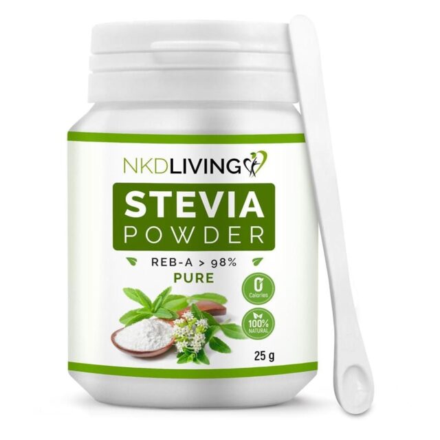 NKD Living Pure Stevia Powder Natural 0 Calorie Sweetener