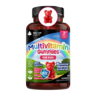 New Leaf Products Multivitamin Gummies For Kids Sugar Free Vegan Recyclable Bottle
