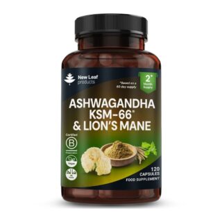 New Leaf Products Ashwagandha KSM-66 & Lions Mane