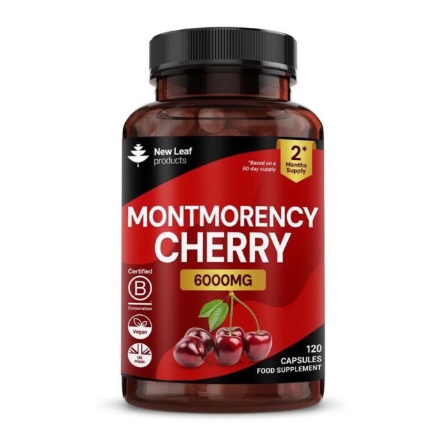 New Leaf Products Montmorency Cherry Capsules - 6000mg Antioxidant