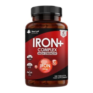 New Leaf Products Iron Vitamin C & B12 - 180 Vegan Tablets