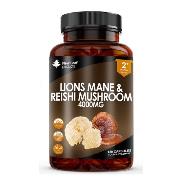 New Leaf Products Lions Mane & Reishi Mushroom