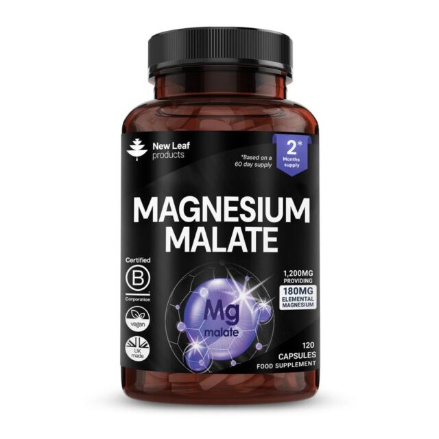 New Leaf Products Magnesium Malate 1200mg Elemental 180mg