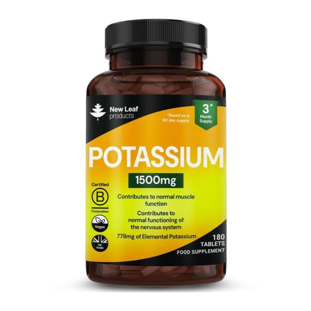 New Leaf Products Potassium 1500mg Vegan
