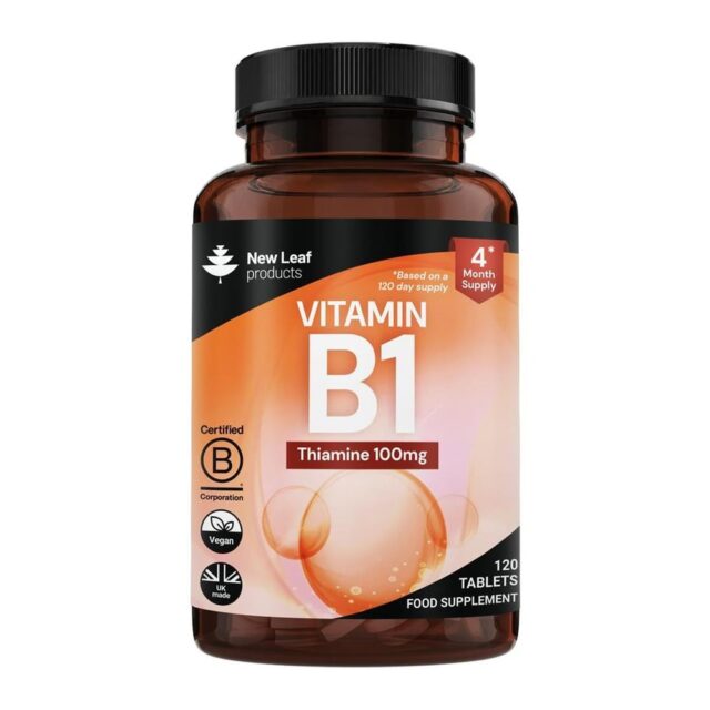 New Leaf Products Vitamin B1 100mg Thiamine Heart & Nervous System