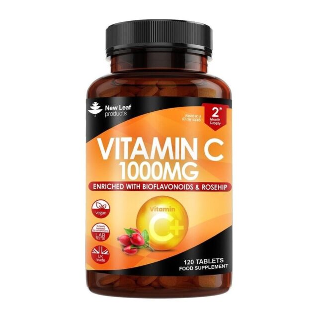 New Leaf Products Vitamin C Tablets 1000mg Bioflavonoids & Rosehip