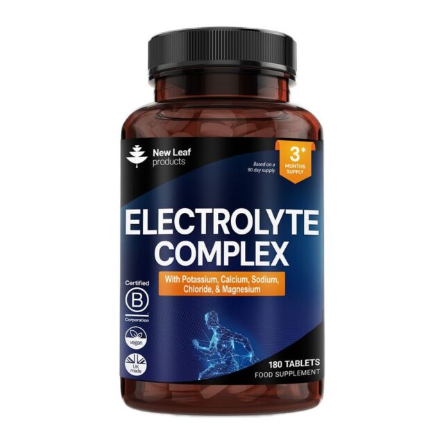 New Leaf Products Electrolyte Complex 180 Vegan Tablets + Essential Minerals