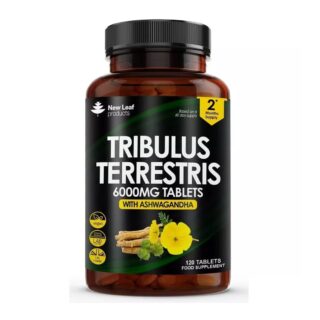 New Leaf Products Tribulus Terrestris 6000mg Tablets + Ashwagandha 120 Tablet