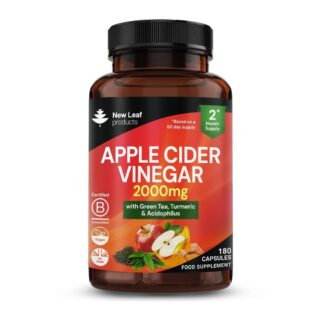 New Leaf Products Apple Cider Vinegar Complex + Mother & Nutrients 180 Caps