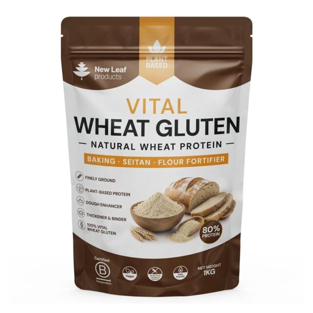New Leaf Products Vital Wheat Gluten Natural Wheat Protein Powder