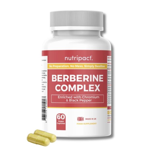 Nutripact Berberine Complex with Chromium and Black Pepper 60 Vegan Caps