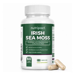 Nutripact Irish Sea Moss Bladderwrack & Burdock Root - 60 Vegan Capsules