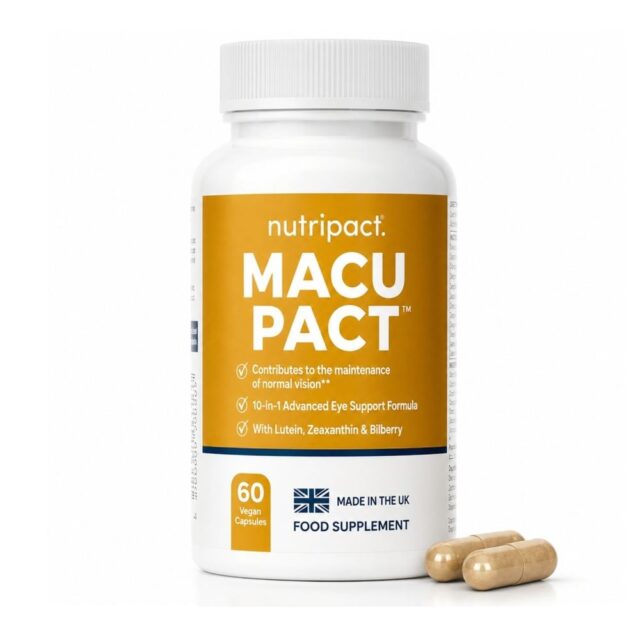Nutripact Lutein Eye Support Formula - 10-in-1 Complex - 60 Vegan Capsules