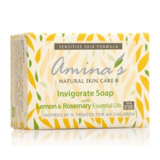 Amina's Natural Skincare Organic Invigorate Soap Lemon and Rosemary