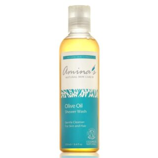 Amina's Natural Skincare Organic Olive Oil Shower Wash for Everyday Use for All the Family