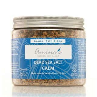 Amina's Natural Skincare Calm Chamomile & Coconut Oil Dead Sea Salts