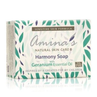Amina's Natural Skincare Face & Body Geranium Harmony Soap Cleanser for Daily Use