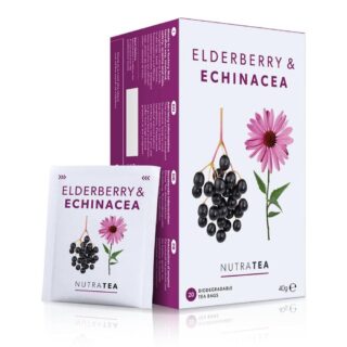 Nutratea Nutra Elderberry & Echinacea - 20 Herbal Tea Bags