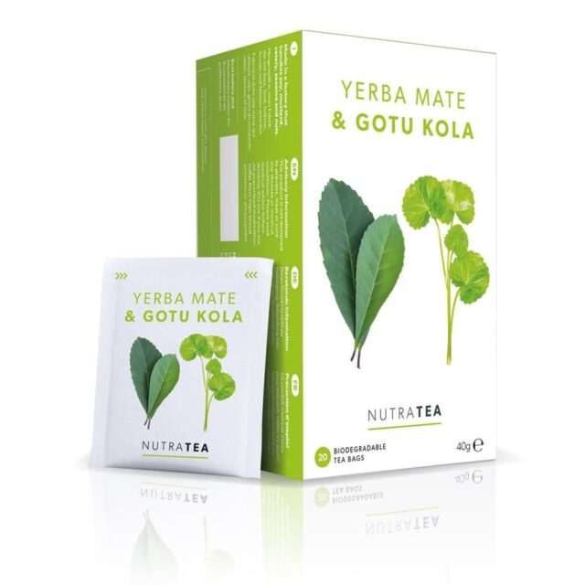Nutratea Nutra Yerba Mate & Gotu Kola - 20 Herbal Tea Bags