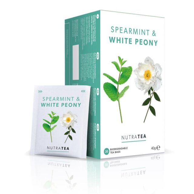 Nutratea Nutra Spearmint & White Peony - 20 Herbal Tea Bags