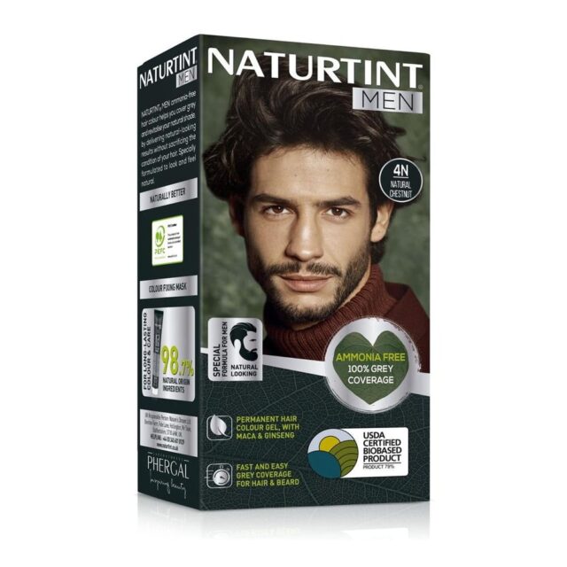 Naturtint Men Permanent Hair Colour Gel Natural Chestnut 4N