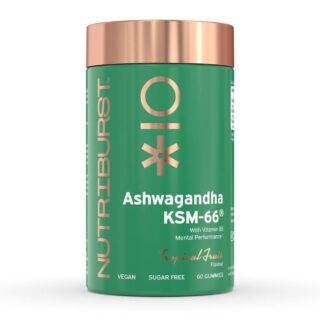 Nutriburst Sugar-Free Vegan Ashwagandha KSM-66 60 x Gummies
