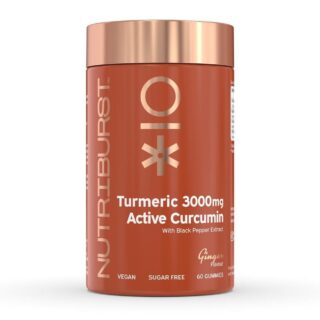 Nutriburst Sugar-Free Turmeric Curcumin 3000mg 60 x Gummies