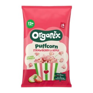 Organix Puffcorn Strawberry and Apple 4 x