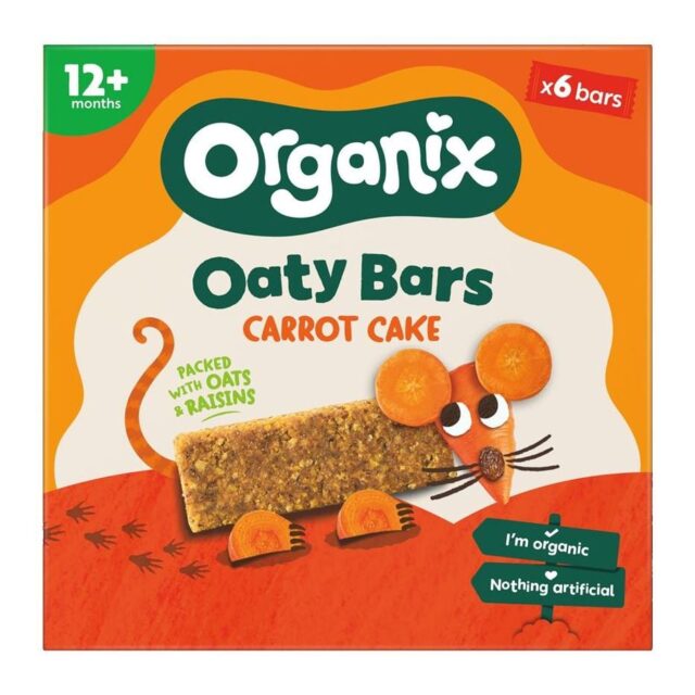 Organix Carrot Cake Oaty Bars Multipack (6x23g)