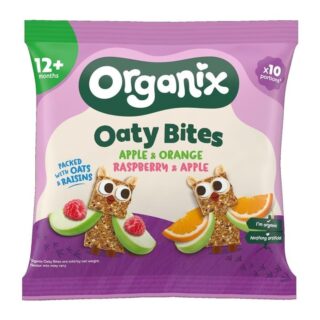 Organix Oaty Bites Apple & Orange Raspberry & Apple