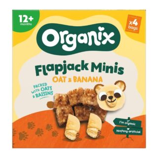 Organix Flapjack Minis Oat & Banana Multipack (4x20g)
