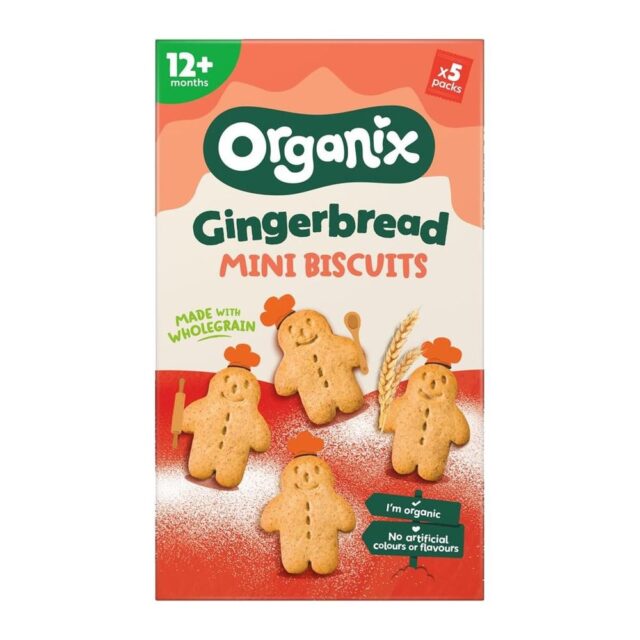 Organix Gingerbread Mini Biscuits Multipack (5x20g)