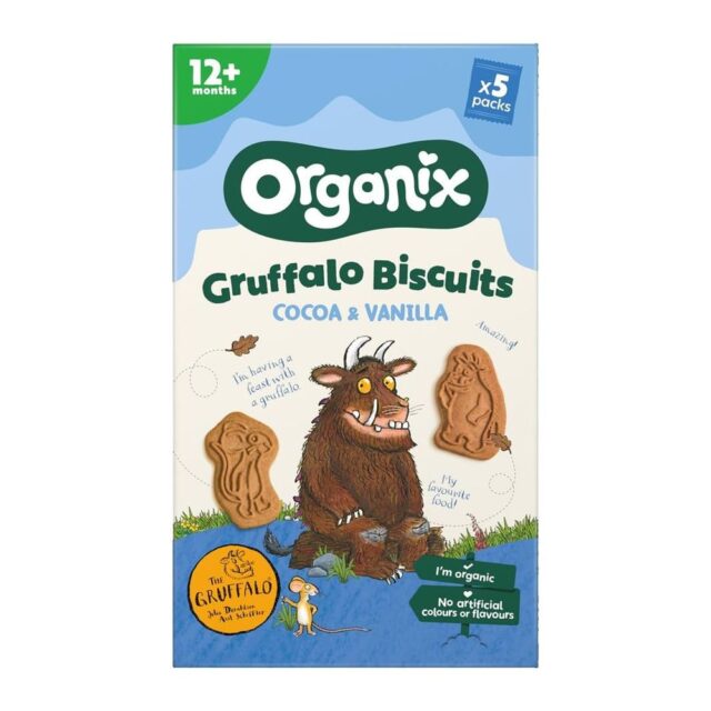 Organix Gruffalo Biscuits Cocoa & Vanilla Multipack 5 x